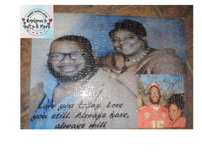Custom Photo Puzzle with storage tin