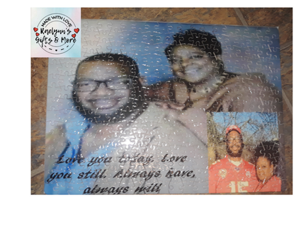 Custom Photo Puzzle with storage tin